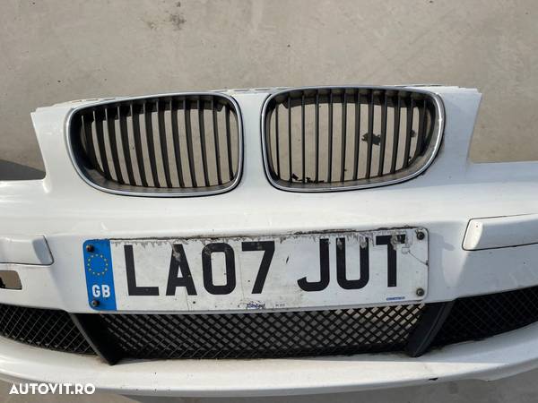 Bara Spoiler Fata Completa BMW Seria 1 E81 E87 LCI Facelift 2007 - 2011 Culoare Alpinweiss Cod 7185555 718555509 [Z0068] - 2
