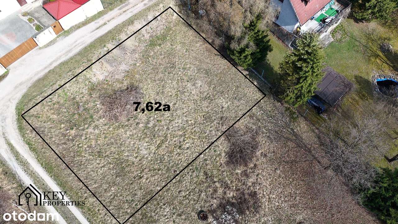 Działka budowlana 7,62a | MN | Głogoczów | spokojna okolica