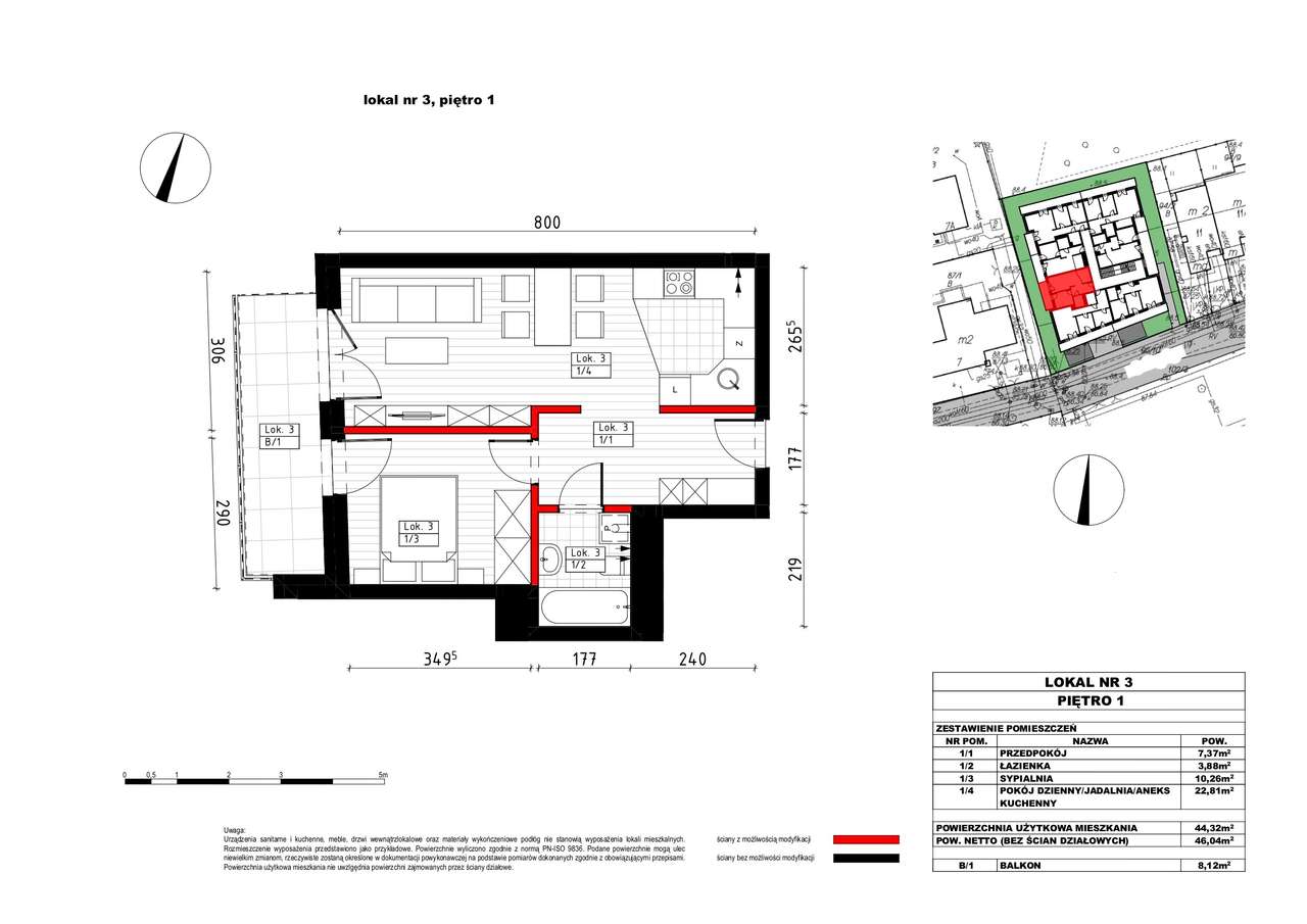 Mieszkanie 61,32m2, 3 pokoje, balkon, garaż !!!-10