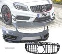 PARA-CHOQUES FRONTAL PARA MERCEDES W176 A45 12-15 LOOK AMG + GRELHA COM SENSORES - 1