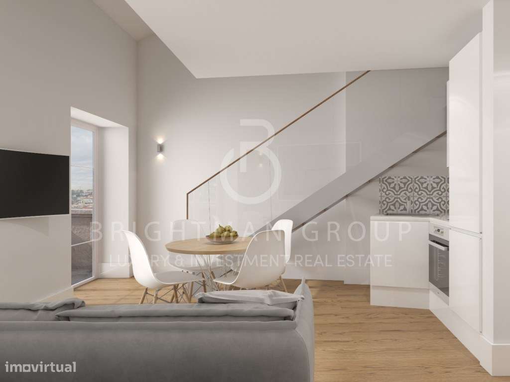 Loft T1 com terraço no Palácio Fervença, no Porto - Grande imagem: 3/15