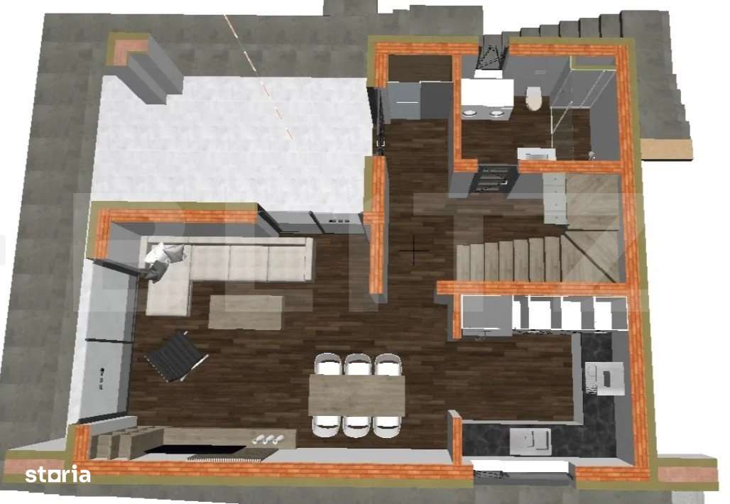 Vila individuala semifinisata, 120 mp, in Turda Noua - Imagine principală: 5/8