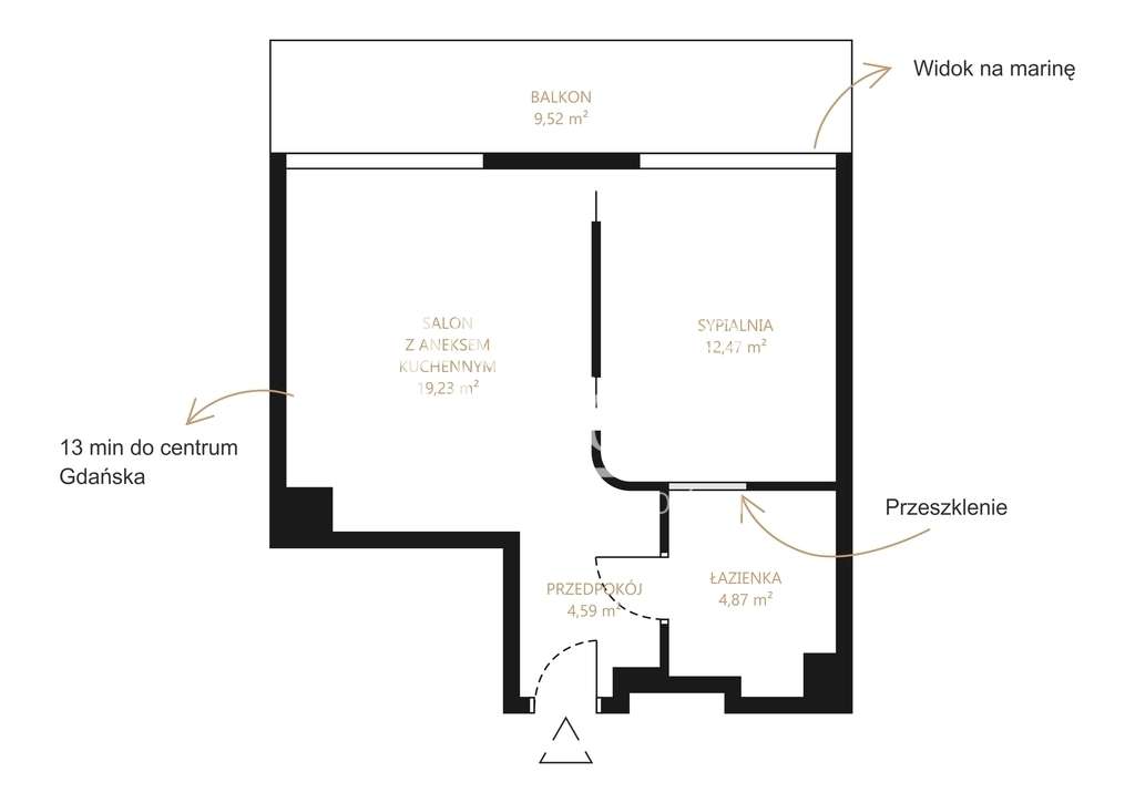 Designerski apartament z widokiem na marinę - Pełny obrazek: 4/20