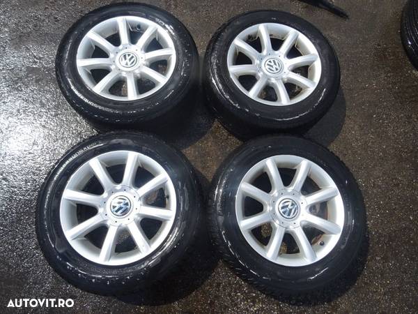 Vand Jante aliaj cu Cauciucuri M+S Volkswagen Passat 195/65 R15 din 2006 - 3