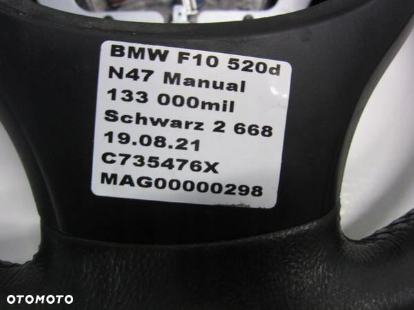 BMW F10 520D F11 KIEROWNICA SKÓRZANA 6790886 - 10