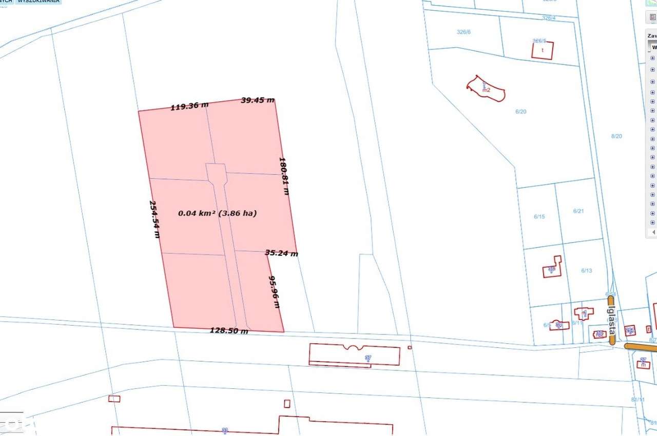 Karolin, teren inwestycyjny 38.600 m2 - Pełny obrazek: 4/6