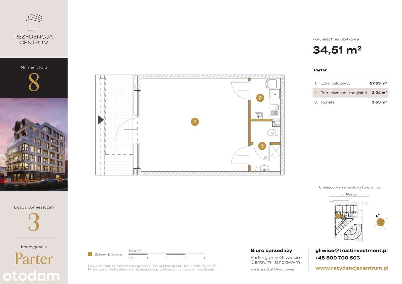 Rezydencja Centrum | lokal użytkowy U8 - Pełny obrazek: 2/7