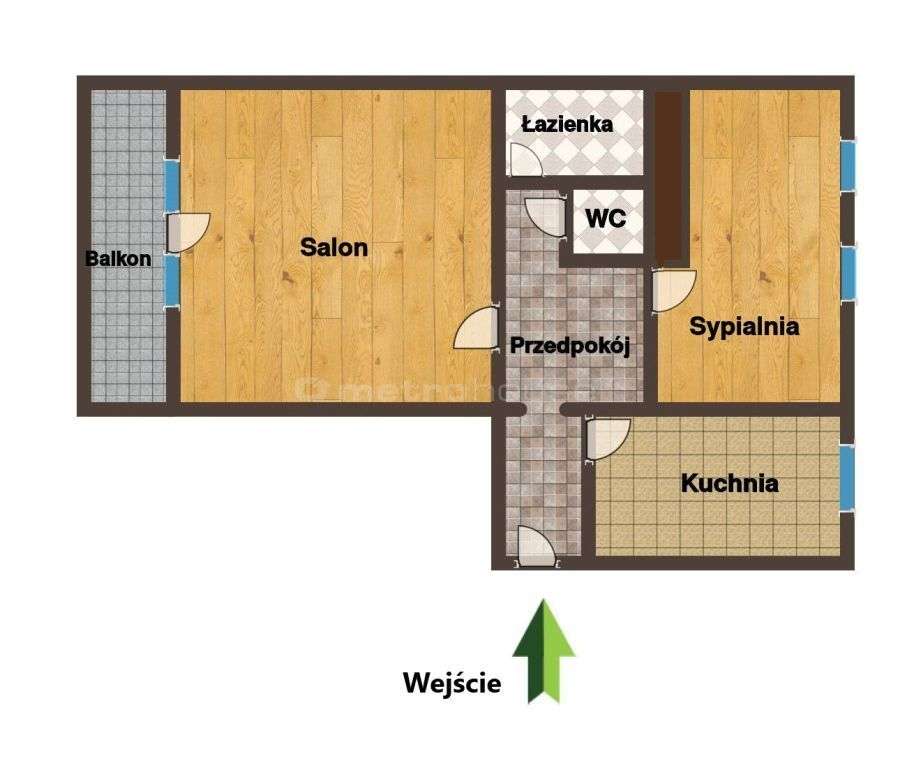 Słoneczne mieszkanie 52,5m2, balkon, Co miejskie!-18