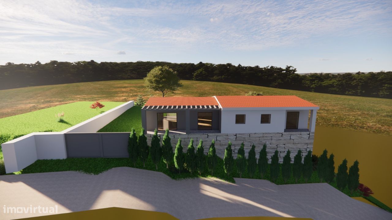 Terreno com projeto aprovado para construção Moradia T3 térrea