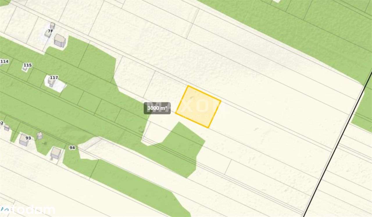 Kępiaste, działka rolna 3 000 mkw. - Pełny obrazek: 4/7