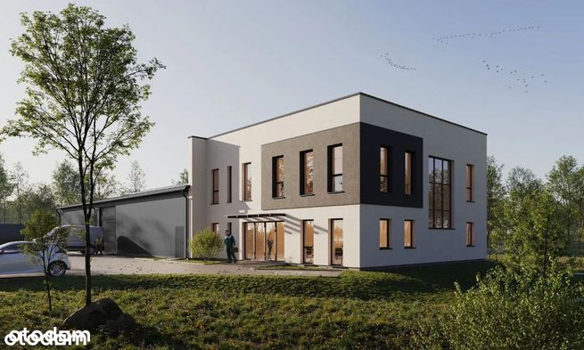 Działka inw. z projektem hala biurowiec 1924m2