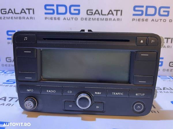 Radio CD Player cu Navigatie GPS RNS 300 VW Golf 5 2004 - 2008 Cod 1K0035191C 7612002042 - 1