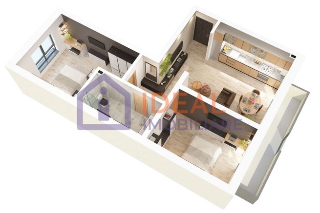Apartament cu 3 camere și balcon de vânzare ,în zona Doamna Stanca-11