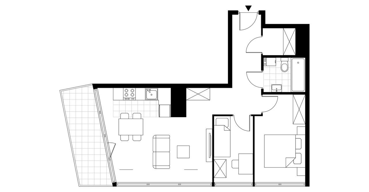 3-pokojowe mieszkanie 57m2 + balkon Bezpośrednio - Pełny obrazek: 5/10