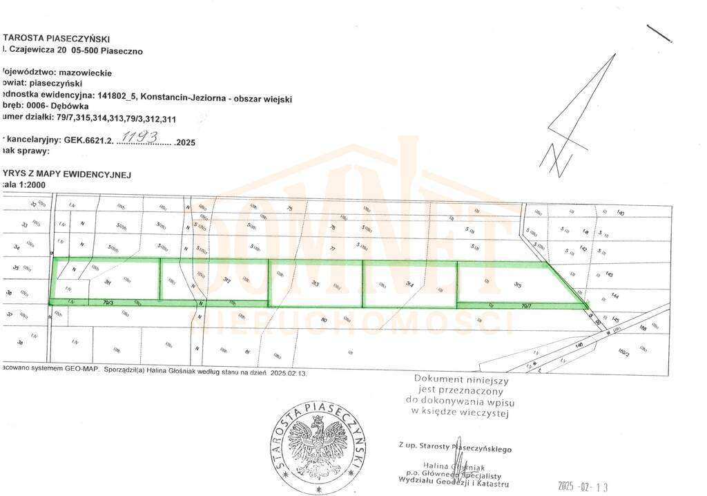 Okazja Gm. Konstancin działka rolna  3000m-1