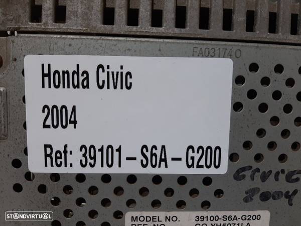 Auto Radio Honda Civic Vii Hatchback (Eu, Ep, Ev) - 5