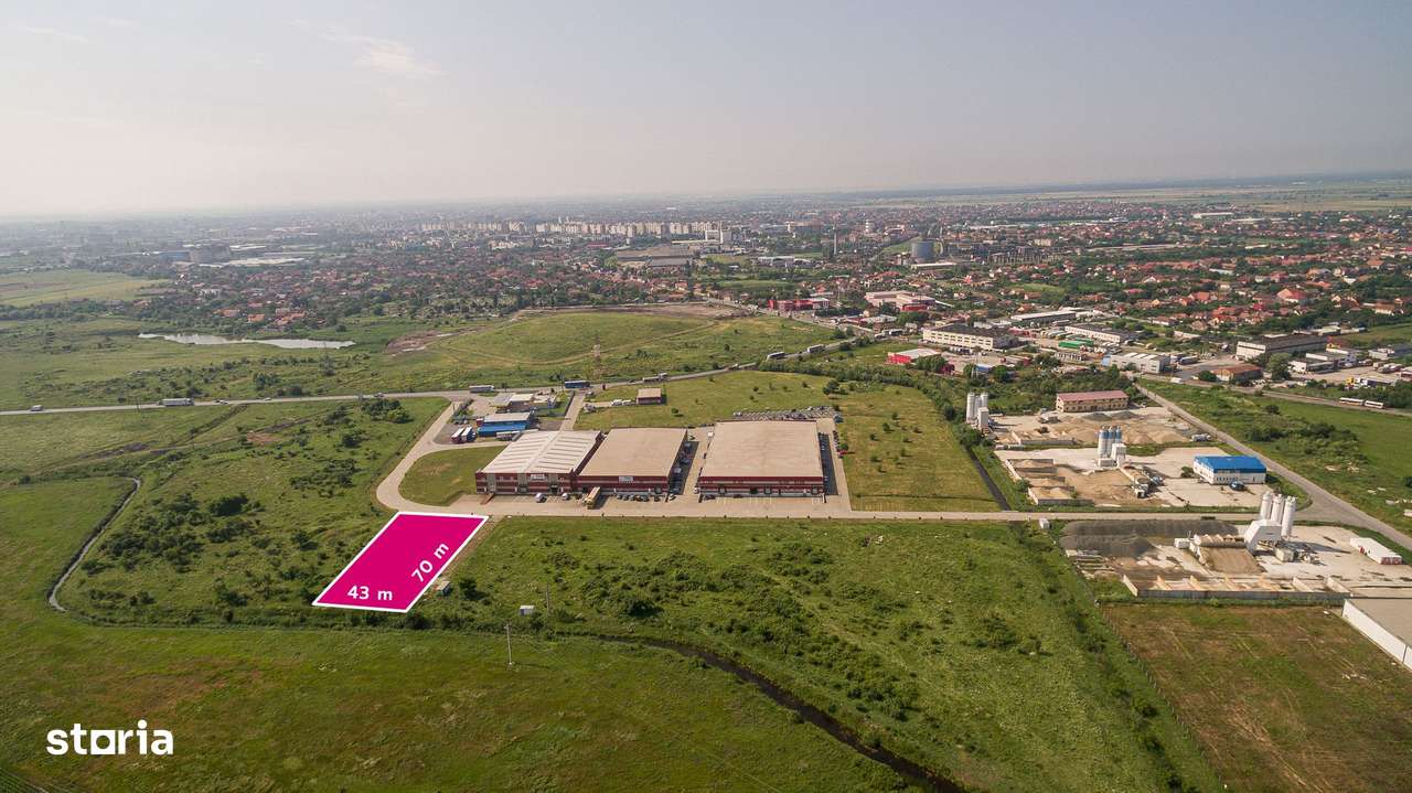 Teren industrial 3 000 mp în Parcul Industrial UTA2 #Arad - Imagine principală: 2/8