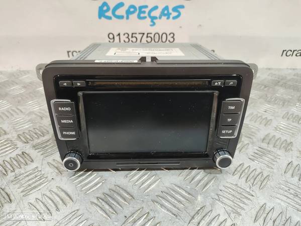 DISPLAY RADIO AUTORADIO ORIGINAL VW VOLKSWAGEN TOURAN 2 II MK2 8T3 3C8035195F MULTIFUNÇÕES LEITOR CD DVD GPS - 2