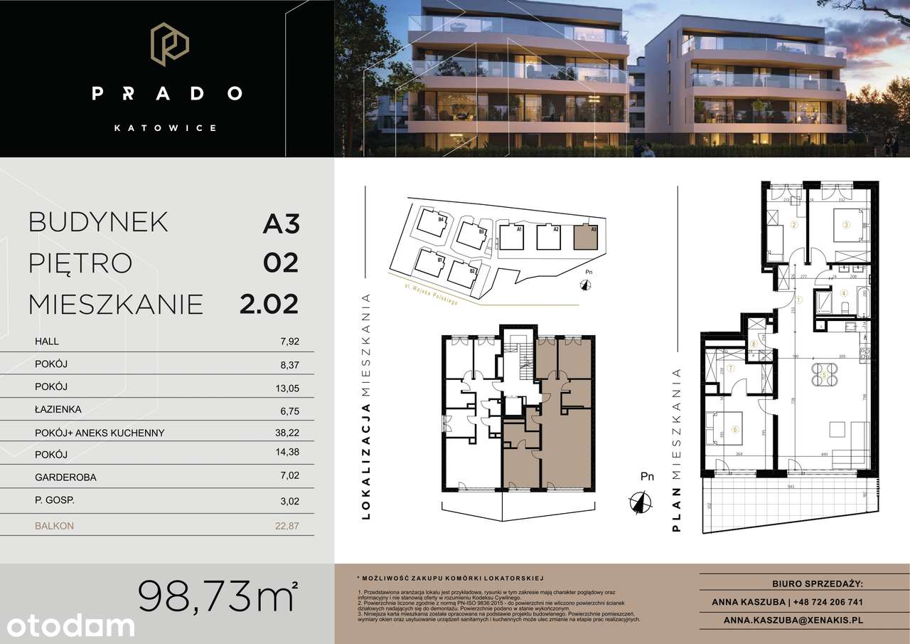 Prado Katowice | mieszkanie 4-pok. | A3_2_02 - Pełny obrazek: 2/7