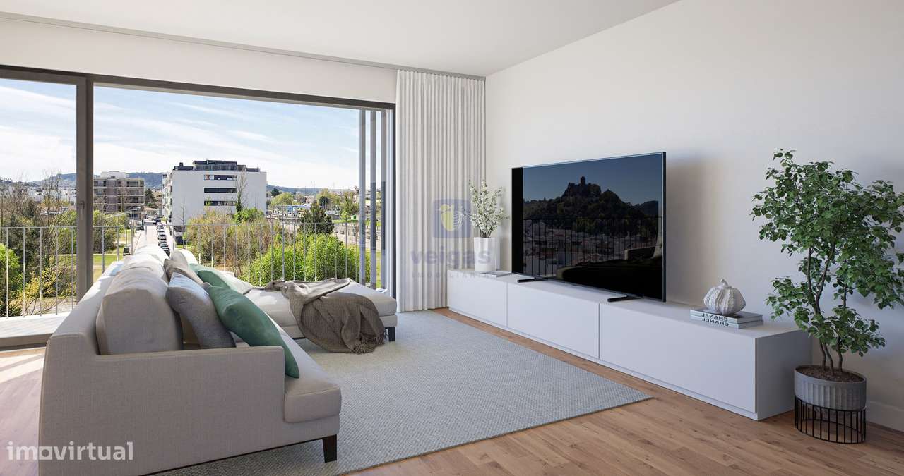 Apartamento T2 novo  no centro de Pombal com garagem e elevador - Grande imagem: 3/35