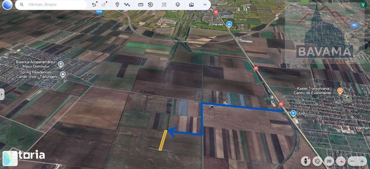Teren extravilan de vanzare - 10 000 mp -Sud Harman - Imagine principală: 5/7