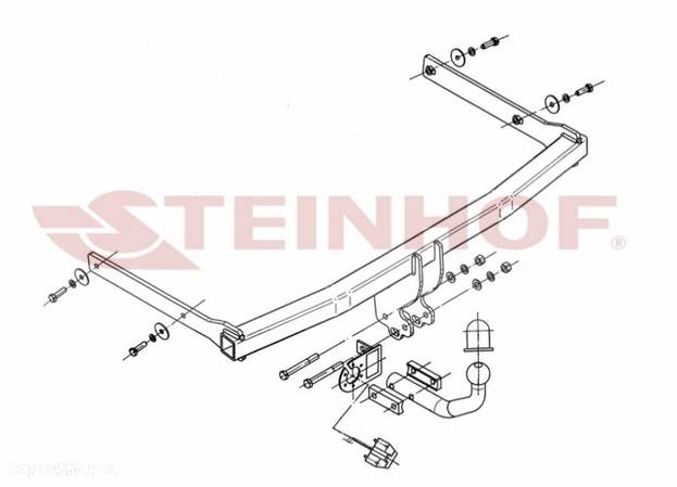 HAK HOLOWNICZY + 7PIN/13P VW VOLKSWAGEN JETTA 5 V 1K2 GOLF 5 KOMBI VARIANT - 13