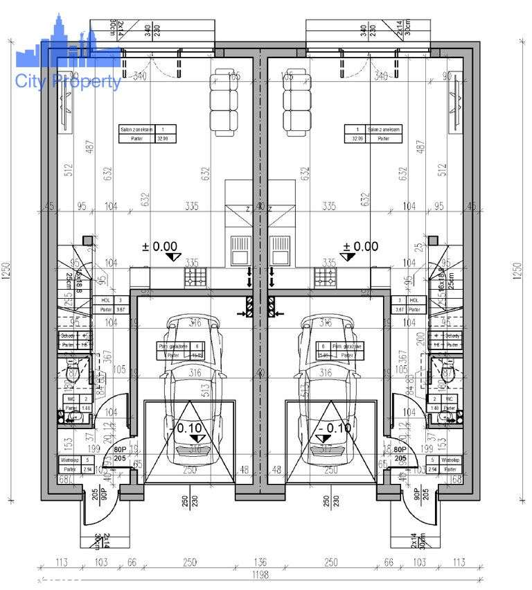 Bliźniak z garażem, poddaszem - media, klima!-12