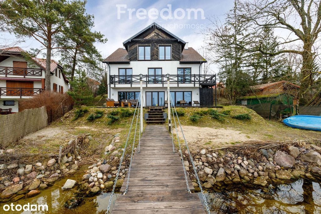 Dom w sercu Mazur z liną brzegową jeziora Tałty