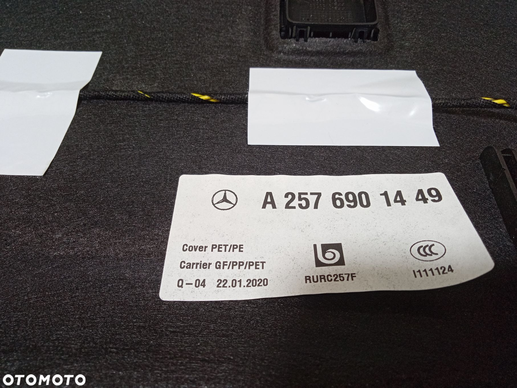 MERCEDES CLS W257 PÓŁKA TYLNA CZARNA A2576901449 - 4