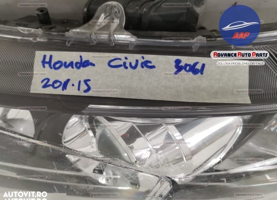 Far stanga cu xenon original Honda Civic 9 2012 2013 2014 2015 OEM - 7
