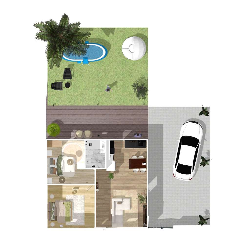 Moradia T2 Remodelada | Logradouro-12