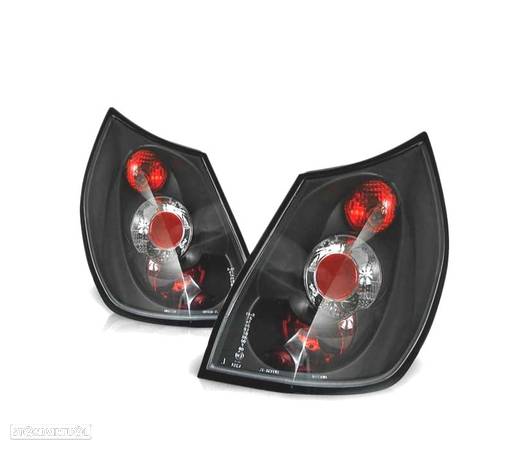 FAROLINS TRASEIRO PARA RENAULT SCENIC 03-06 PRETOS LOOK LEXUS - 1