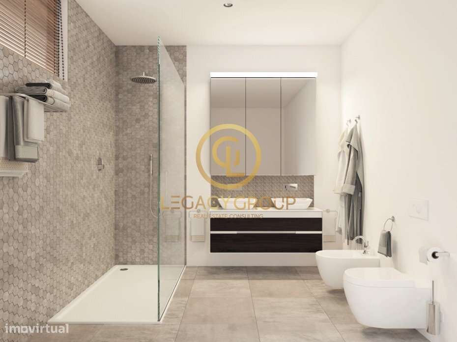 Moradias T2 de Luxo com Piscina e Jardim Privados no Coração de Alm...-9