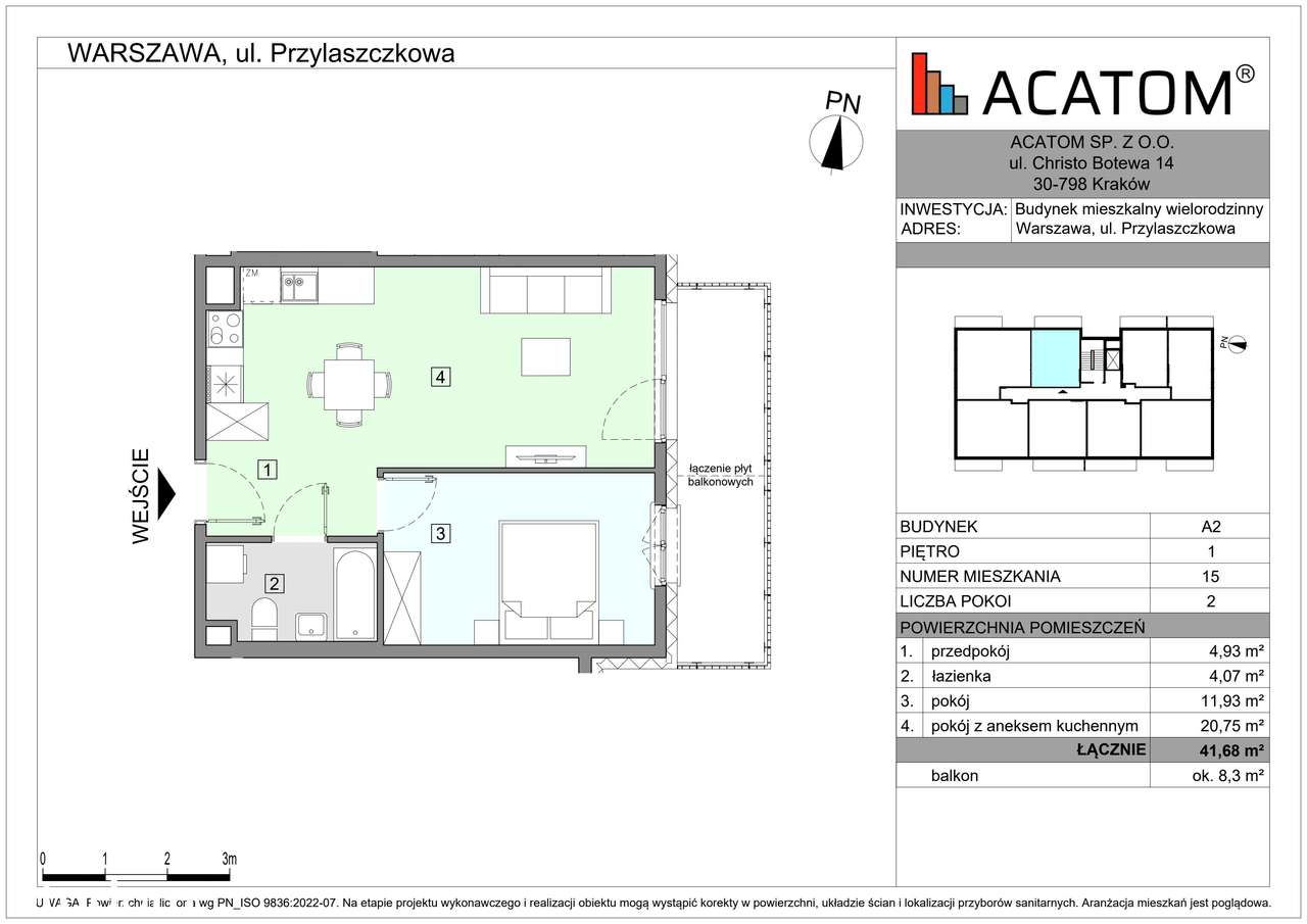 Wawer Go 2.0 | mieszkanie 2-pok. | A2_M15 - Pełny obrazek: 2/7