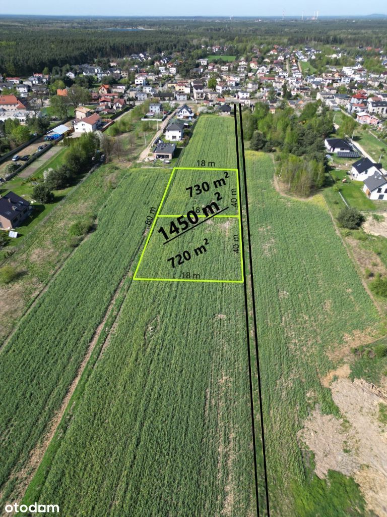 Działka 720 m² w spokojnym miejscu