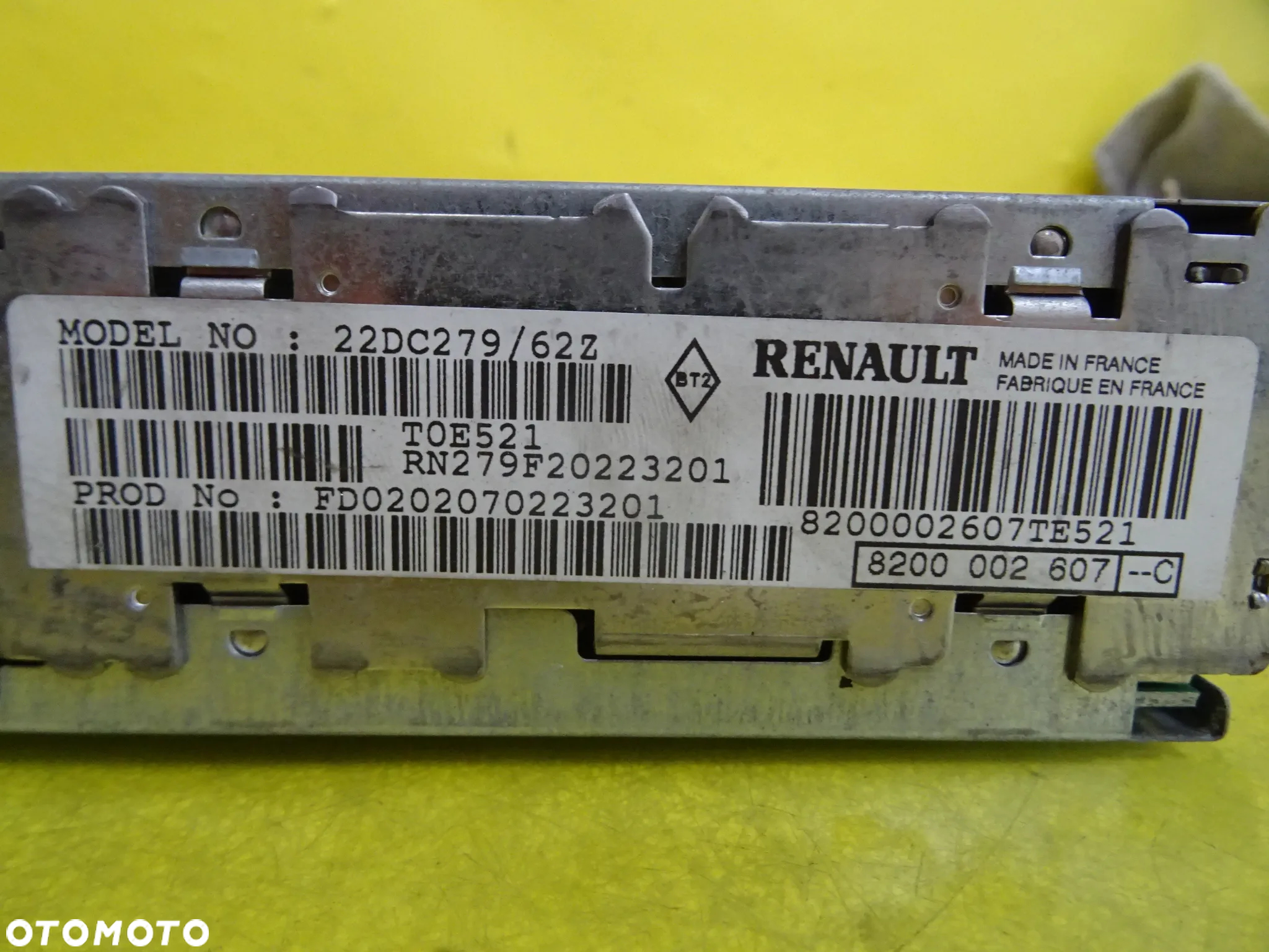 RADIO RENAULT LAGUNA II + KOD 8200002607  NR181 - 8