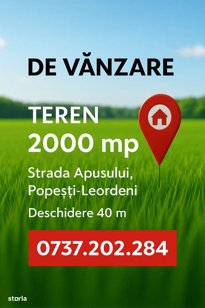 Teren intravilan 2.000 mp, ideal dezvoltare rezidentiala,Popesti-0