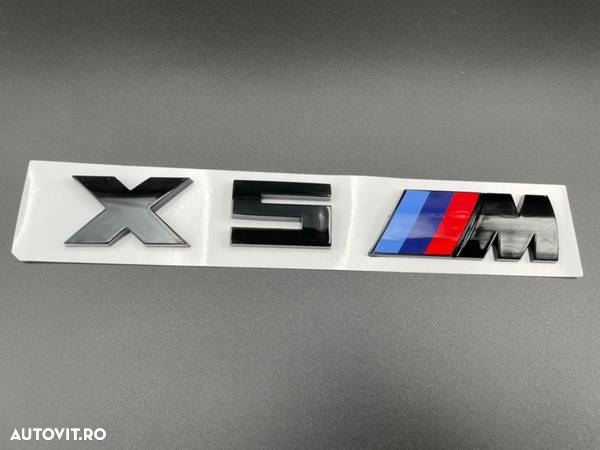 Emblema BMW X3 X4 X5 X6 X7 M crom / negru - 2