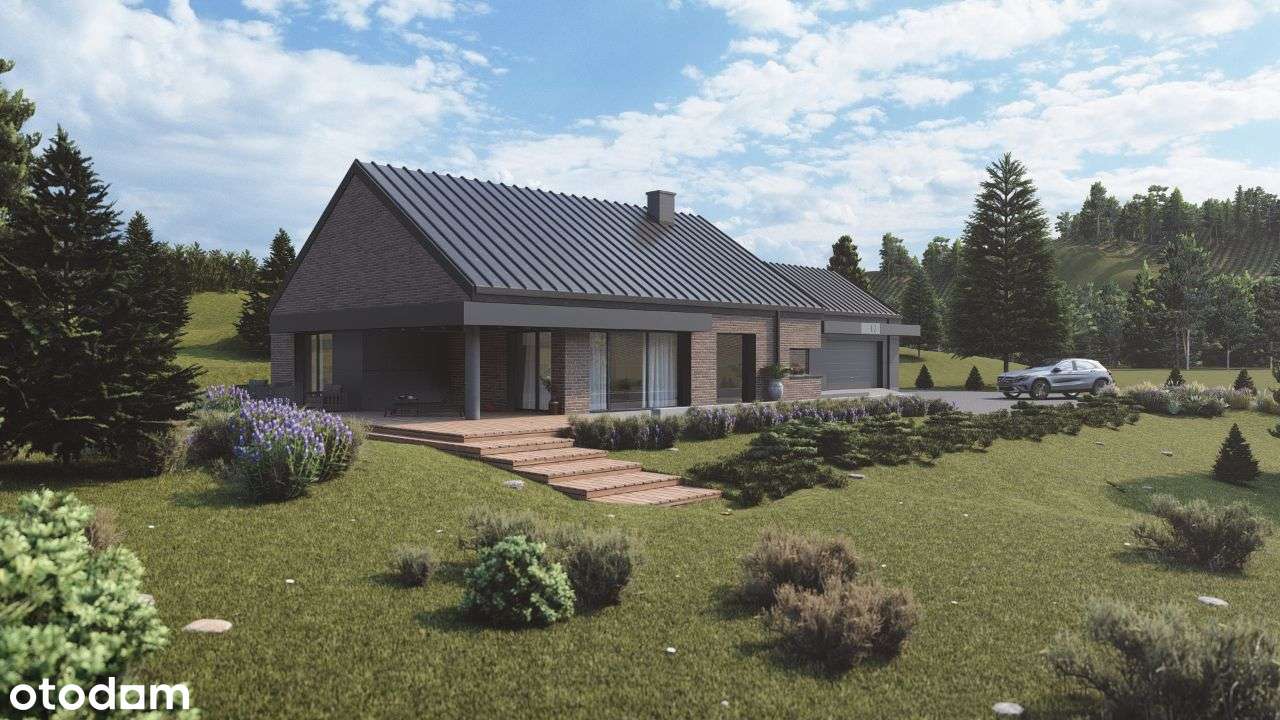 Andrychów Rzyki widokowa działka z poz. na budowę - Pełny obrazek: 5/9