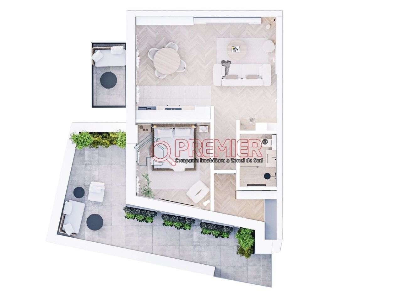 Serban Voda - Carol - Tineretului - 2 camere cu terasa - Imagine principală: 3/9