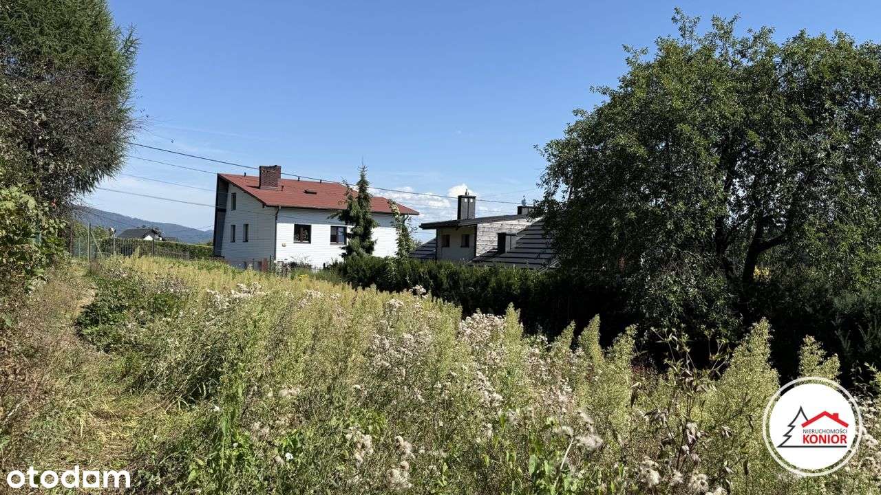 Widokowa działka z pozwoleniem na budowe budynku .-3