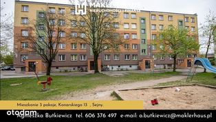 Mieszkanie 3-pokojowe 54,60 m2, Sejny.