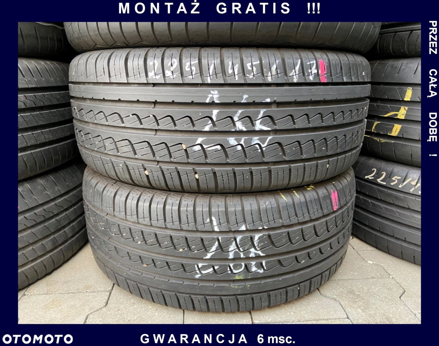 225/45/17 Pirelli P7 _6,7mm_2szt_(266) - 1