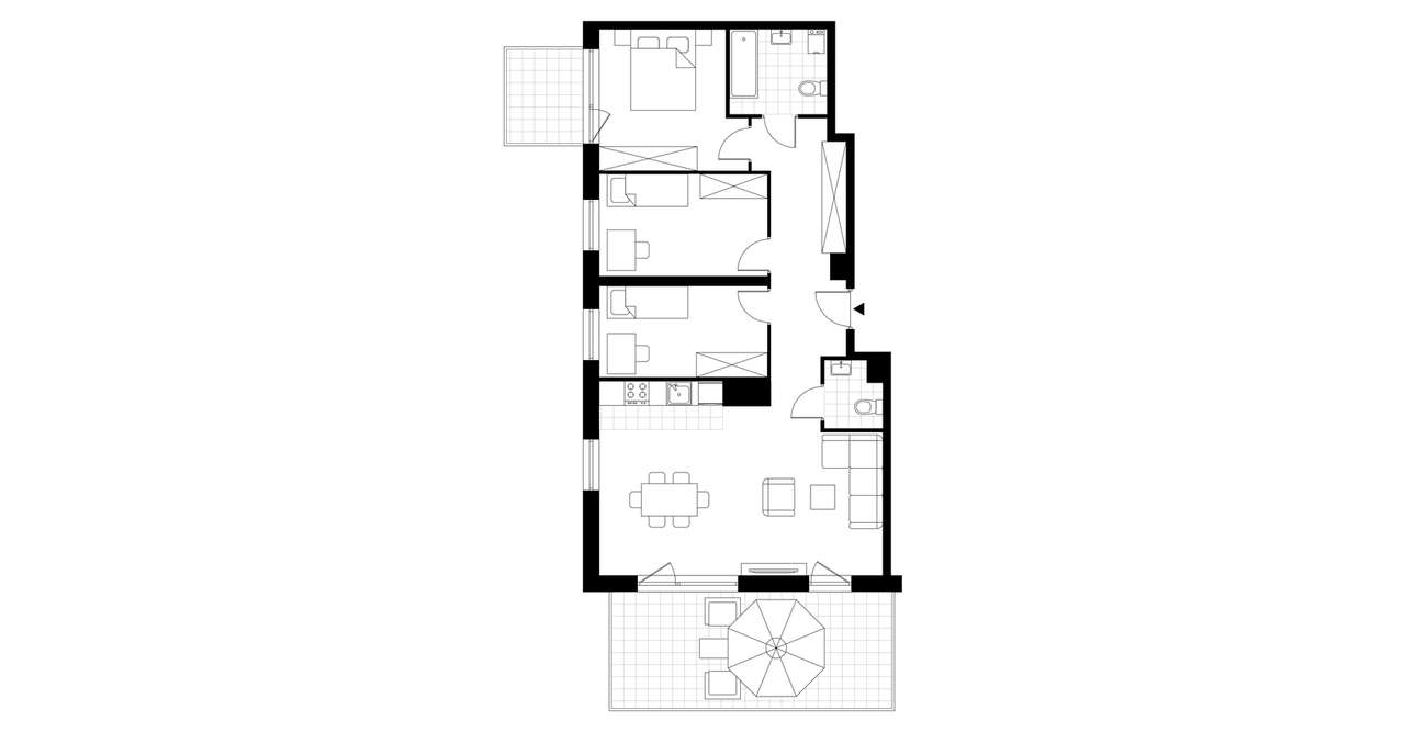 4-pokojowe mieszkanie 79m2 + balkon Bezpośrednio - Pełny obrazek: 3/8