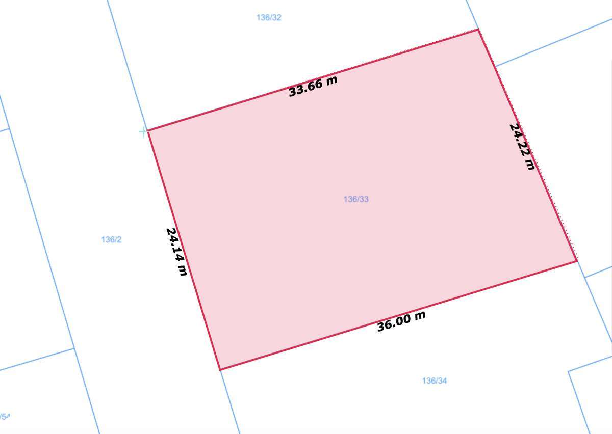 Działka budowlana 827 m², zabudowa jednorodzinna/bliźniacza
