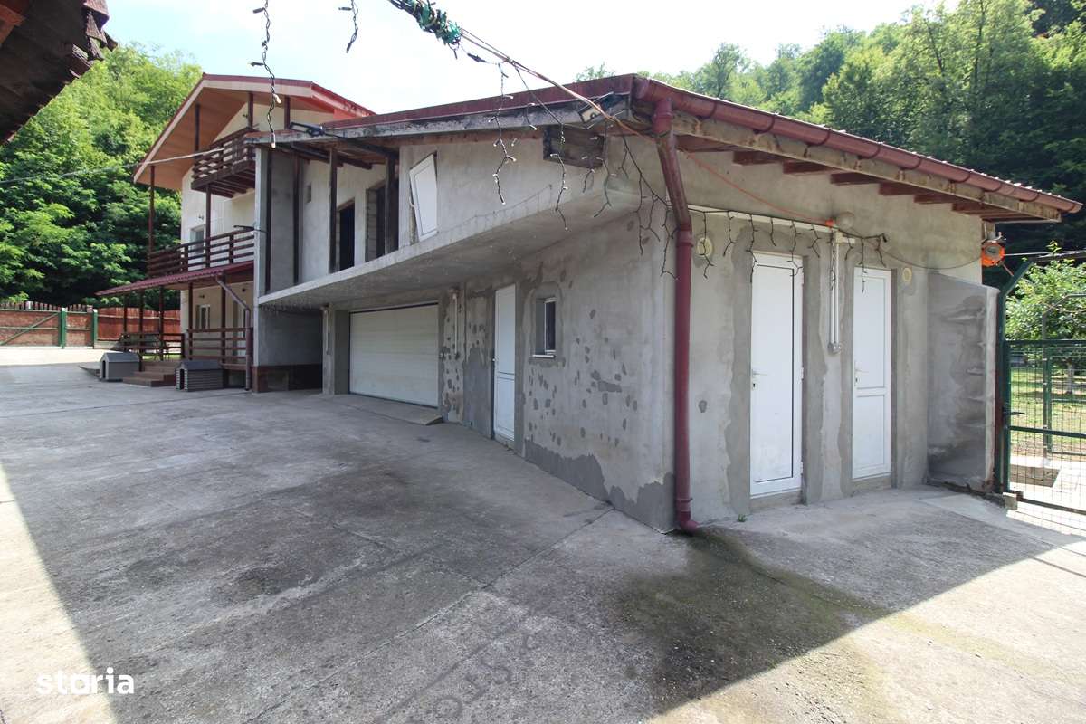 Vând casă P+E+M în Govăjdia, la 14km de Hunedoara, teren 1100mp, garaj-8