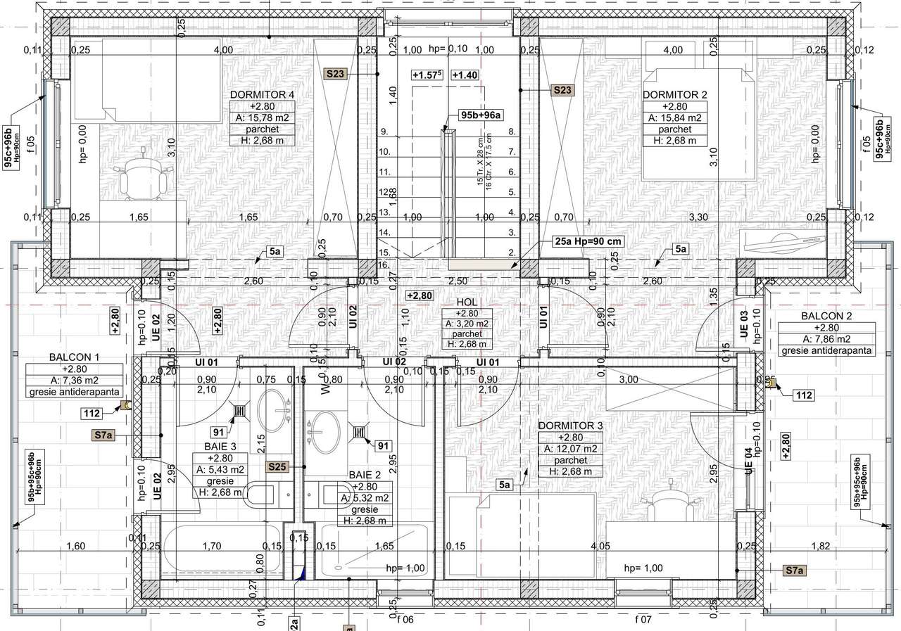 Casa individuala P+E, suprafata 118 mp teren 500 mp Chinteni-12