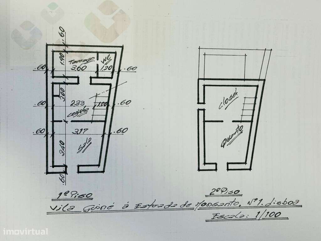 Moradia frente Monsanto, Excelente oportunidade, T2, por recuperar!-45