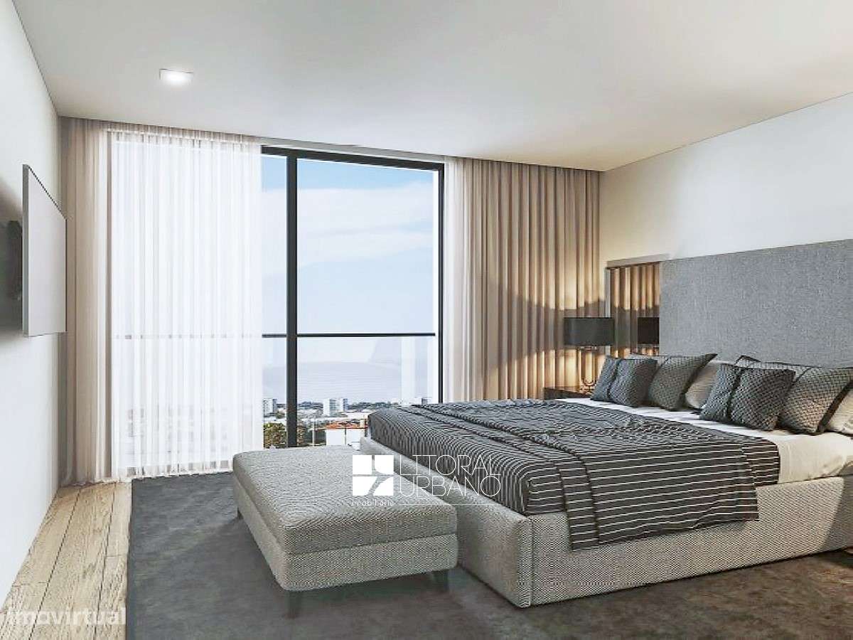 Apartamento T2 com varanda e garagem em Canidelo-15