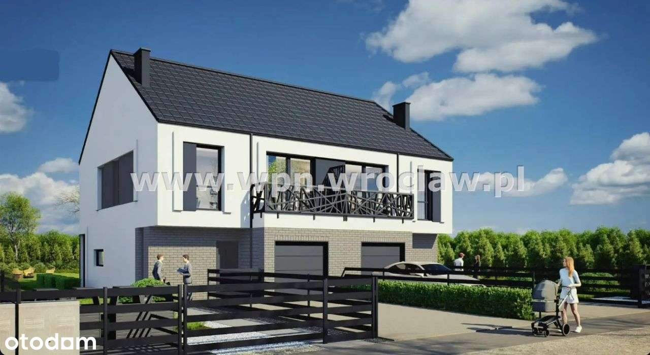 Nowoczesny bliźniak 118m ogród garaż Cicha okolica